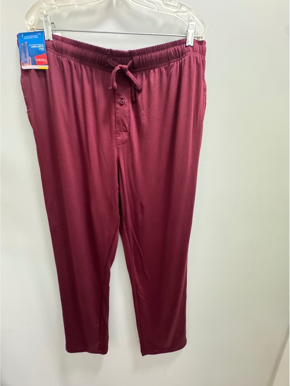 Hanes burgundy lounge pants